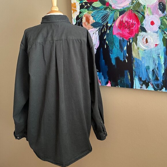 Carhartt Men’s Work Shirt Olive Green Cotton Button-Down XL (Fall 2012) - Picture 2 of 8